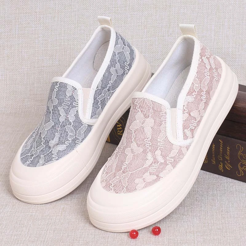 老北京布鞋女单鞋新款洋气时尚圆头软底轻便休闲百搭一脚蹬懒人鞋