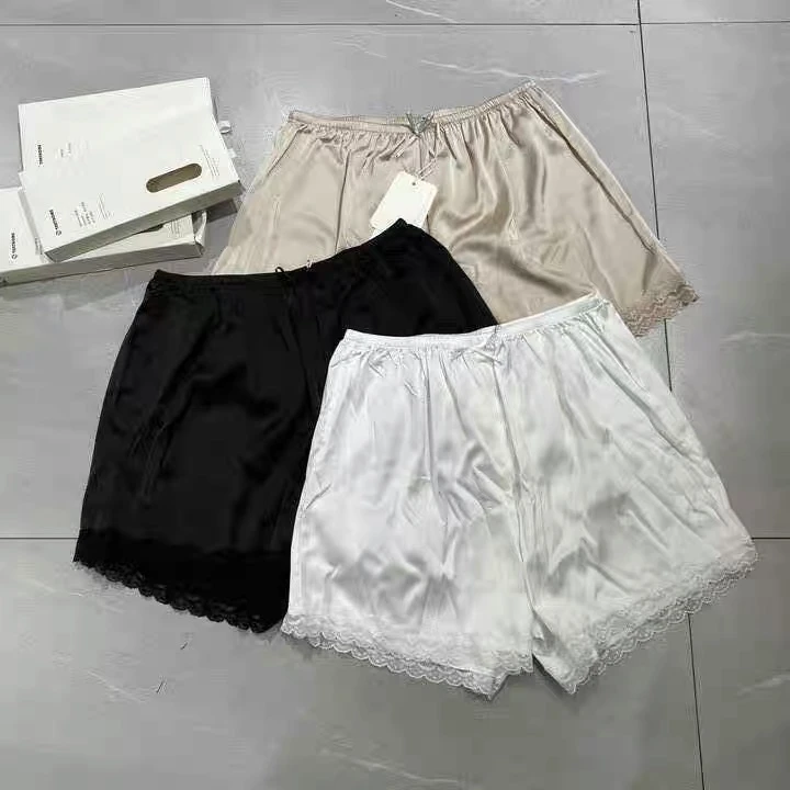桑蚕丝真丝安全短裤防走光打底裤睡裤可内外穿百搭