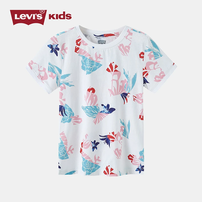 Levi's李维斯童装直播间夏季男女童儿童衣服短袖T恤LVB-TE-D183