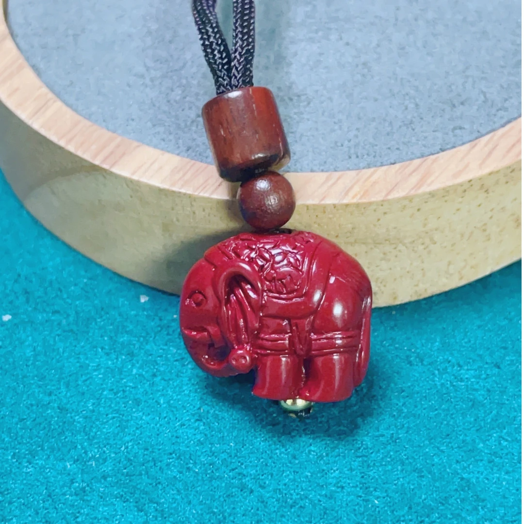 含辰砂工艺品0220平安吉祥吉象吊坠