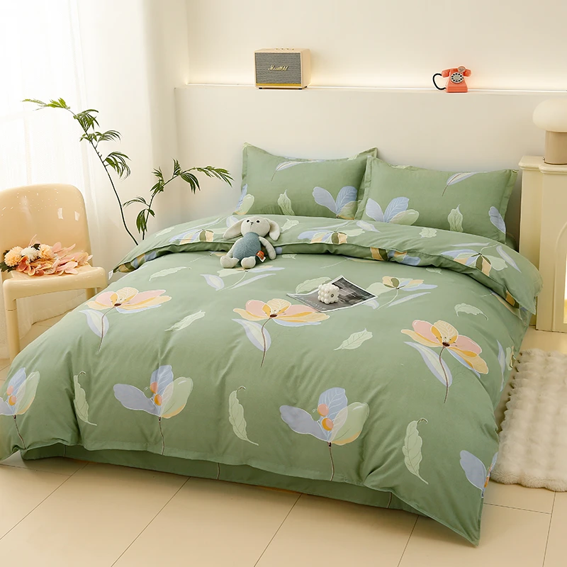 【春花浪漫单人被套】简约亲肤磨毛150*200cm单人被套 学生宿舍被罩