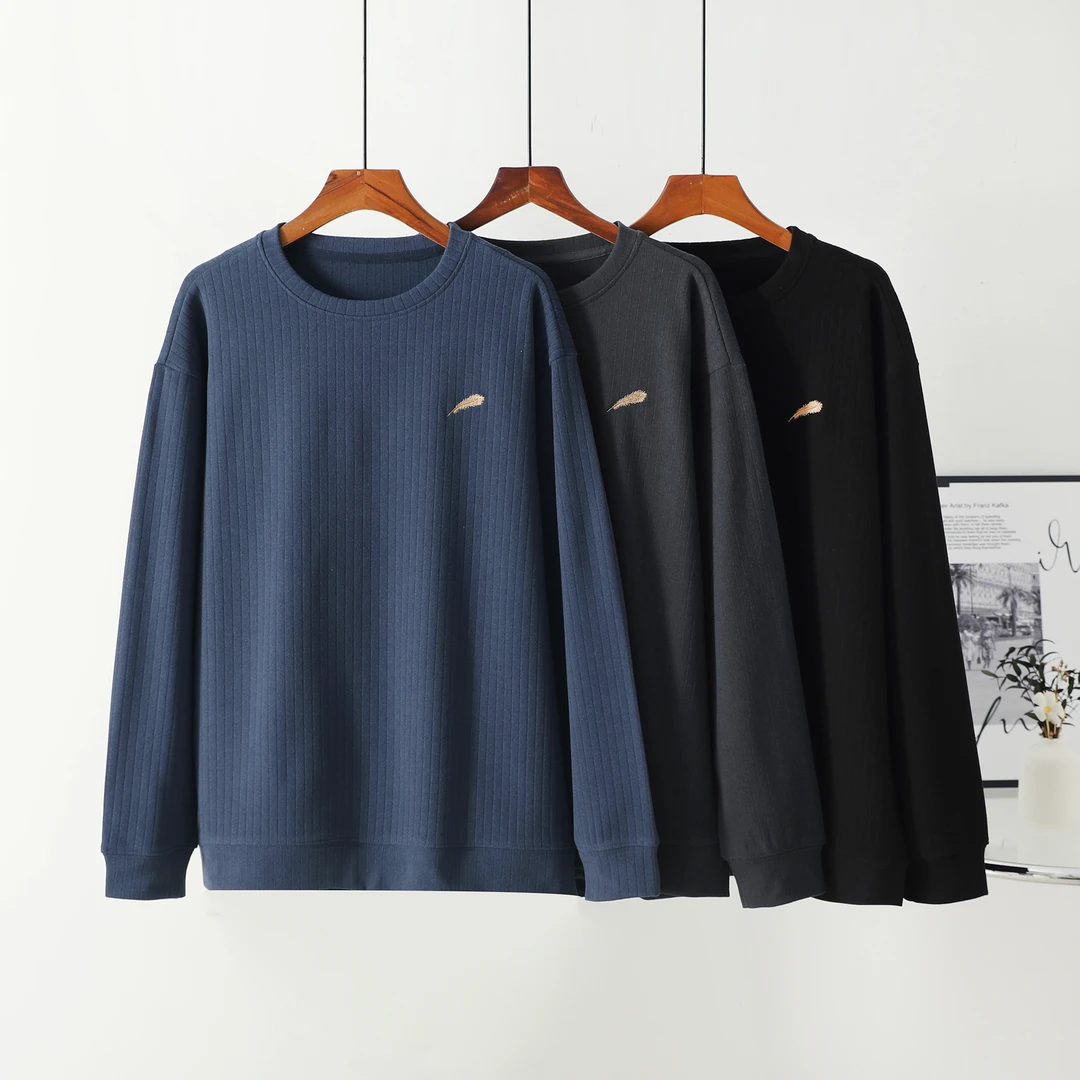 木禾家-男生冬季竖条羽毛保暖德容衣 0813