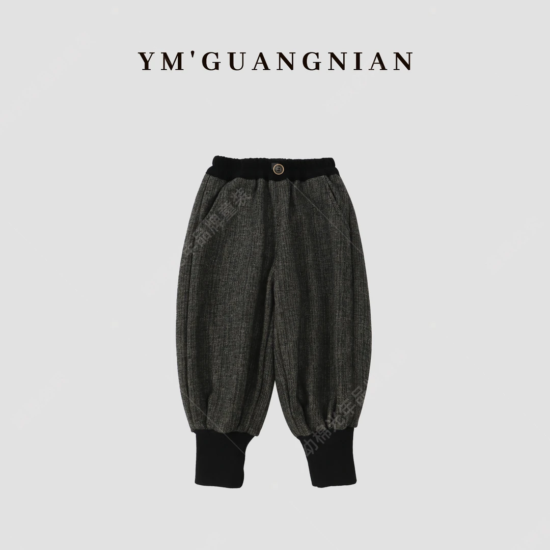 【幼棉光年】冬季棉裤男童加绒保暖防寒潮酷百搭休闲裤6221379