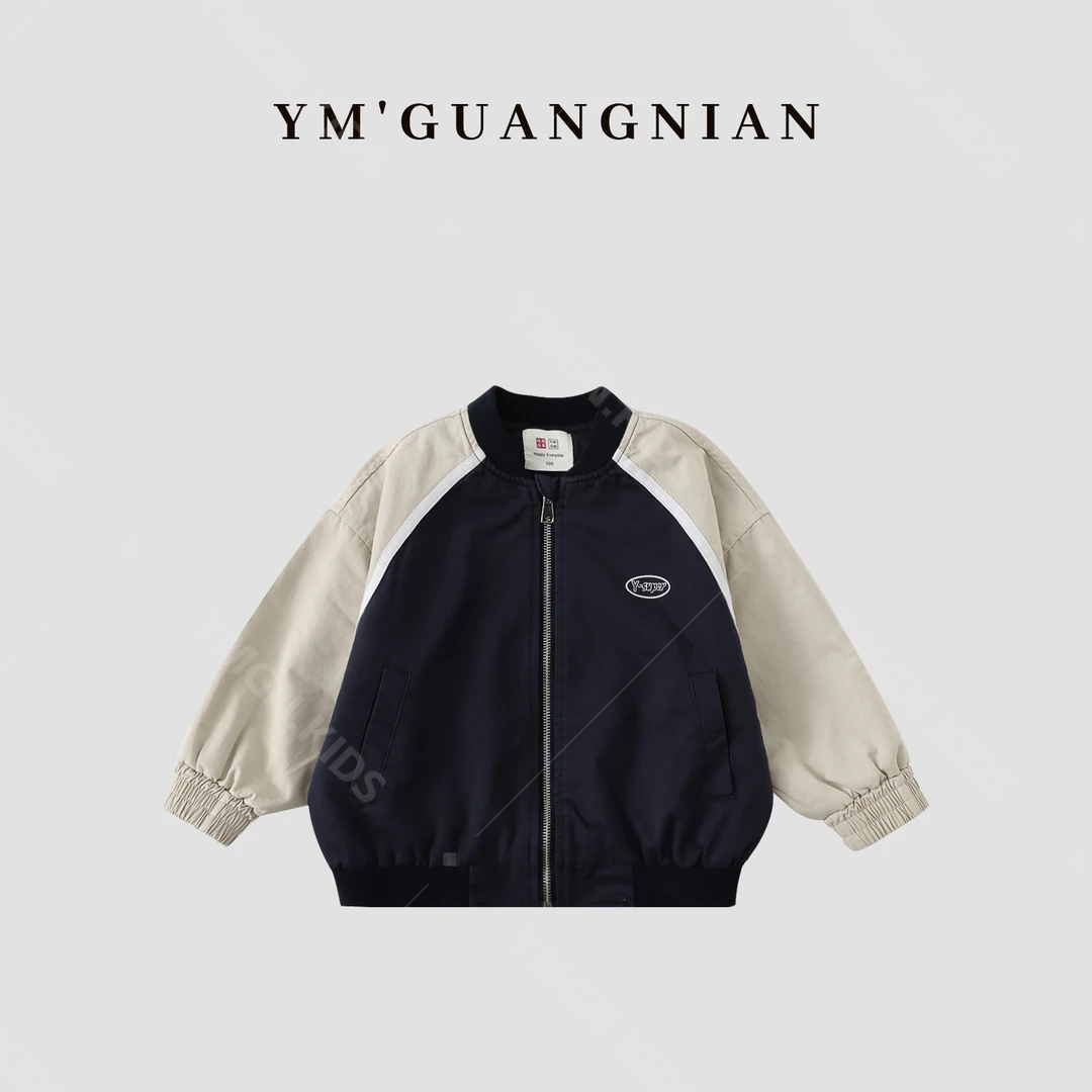 【幼棉光年】织里春季童装儿童休闲拼色时尚小童百搭韩版322275