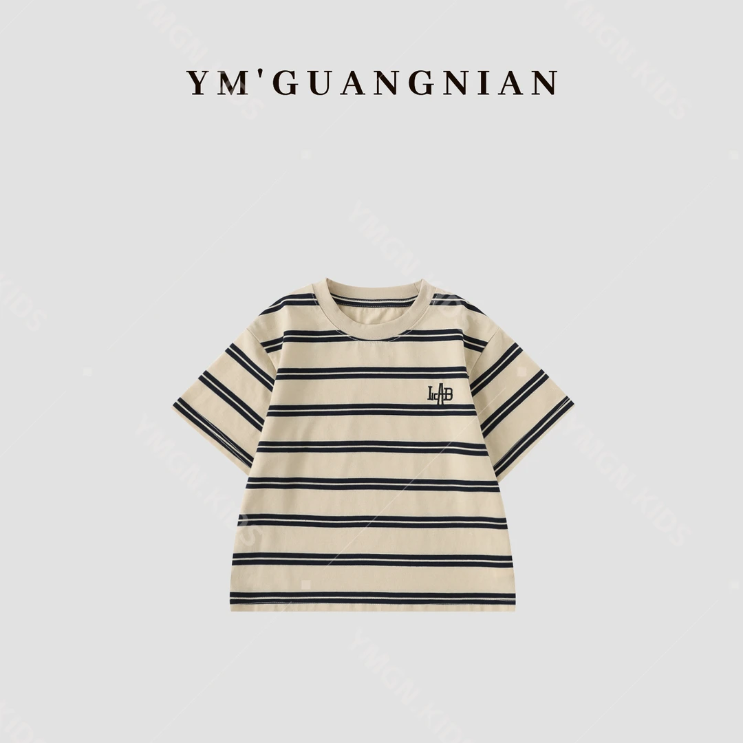 【幼棉光年】夏款新品亲子小童短袖儿童韩版百搭清凉休闲T恤121658