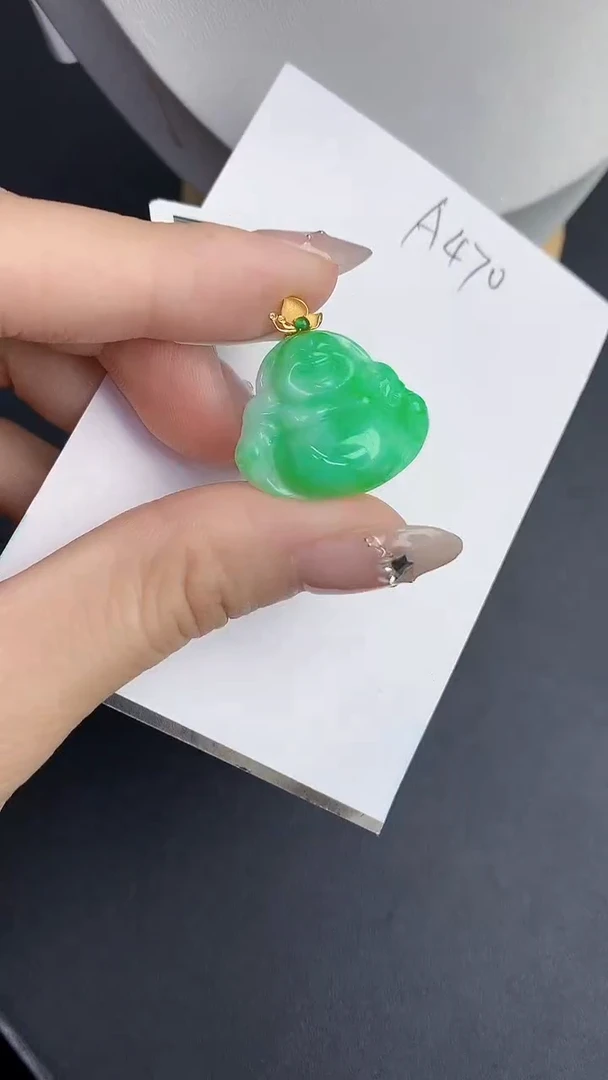 【闪购商品】翡翠颈饰18K金镶嵌0000000000