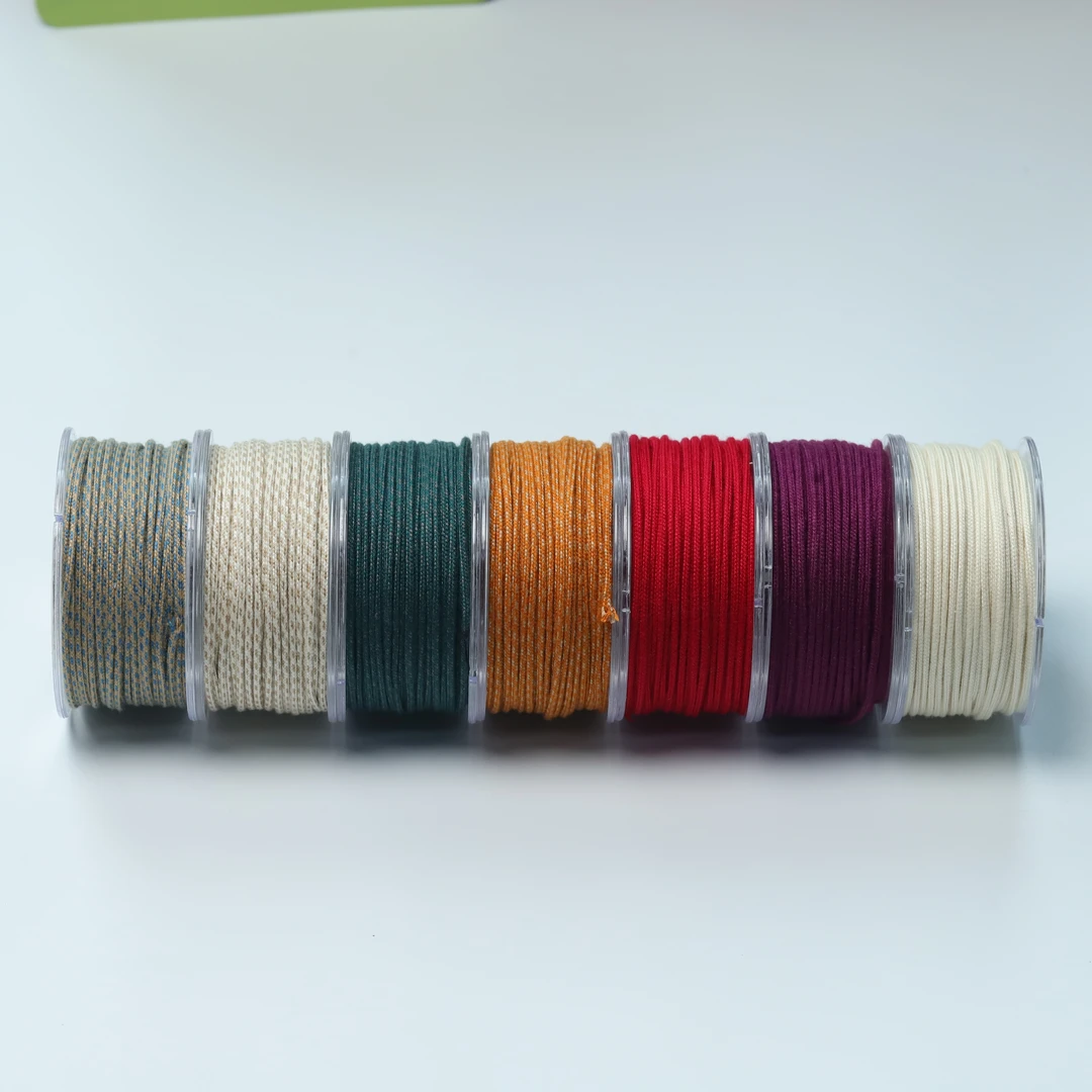 钱规则甄选1.5mm包芯棉线可烫线12米彩色