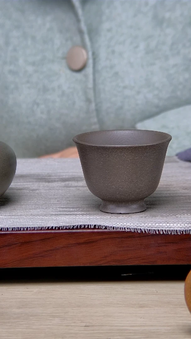 【闪购商品】紫砂茶壶蟹壳清杯子70