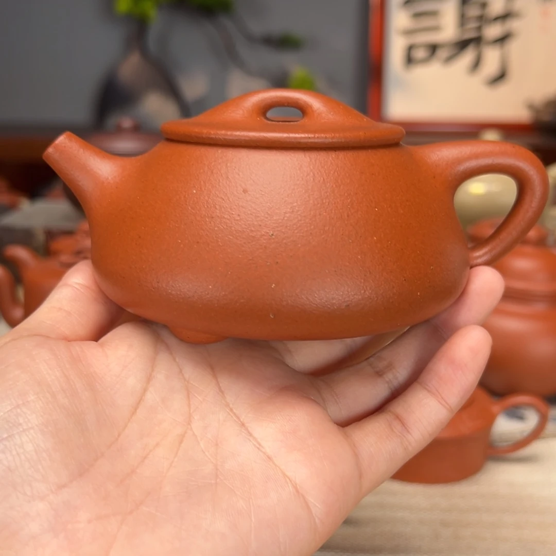 紫砂茶壶再****3宝山红泥260