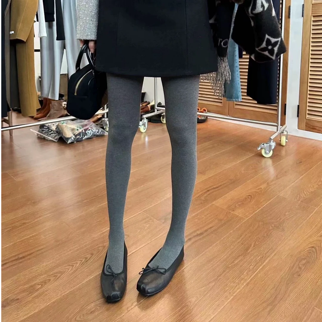 LUOZHIYIN/罗知音DDKW058美拉德提臀百搭纯色秋冬裤子打底裤