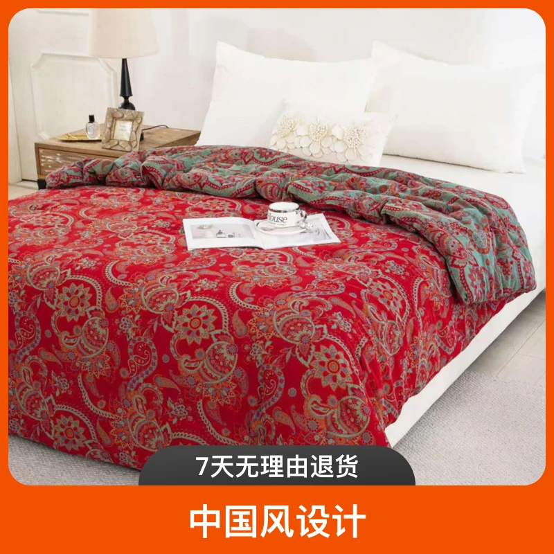 【春秋被-冬被】双层纱A类母婴级纱布棉被被芯双面可用