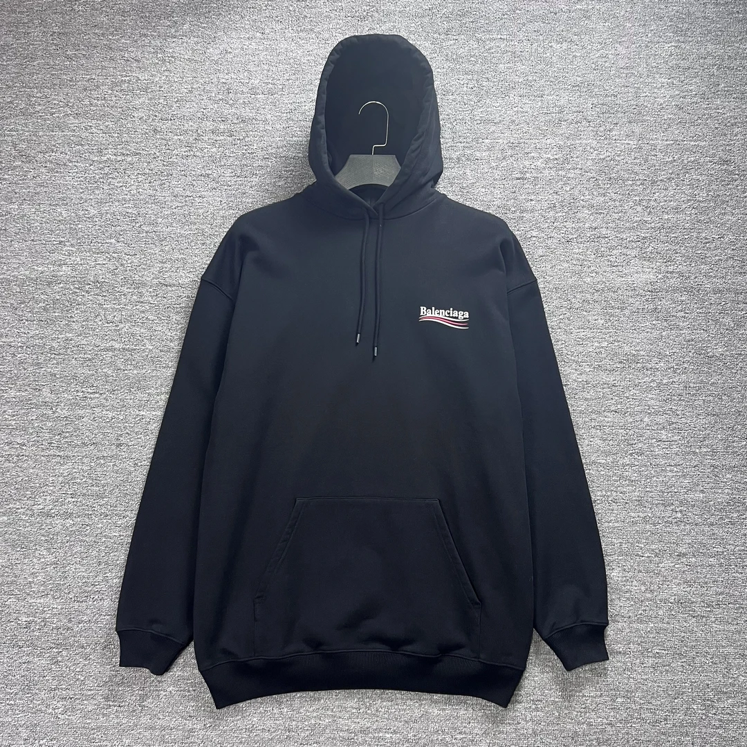 Balenciaga/巴黎世家黑色可乐帽衫/S/99新