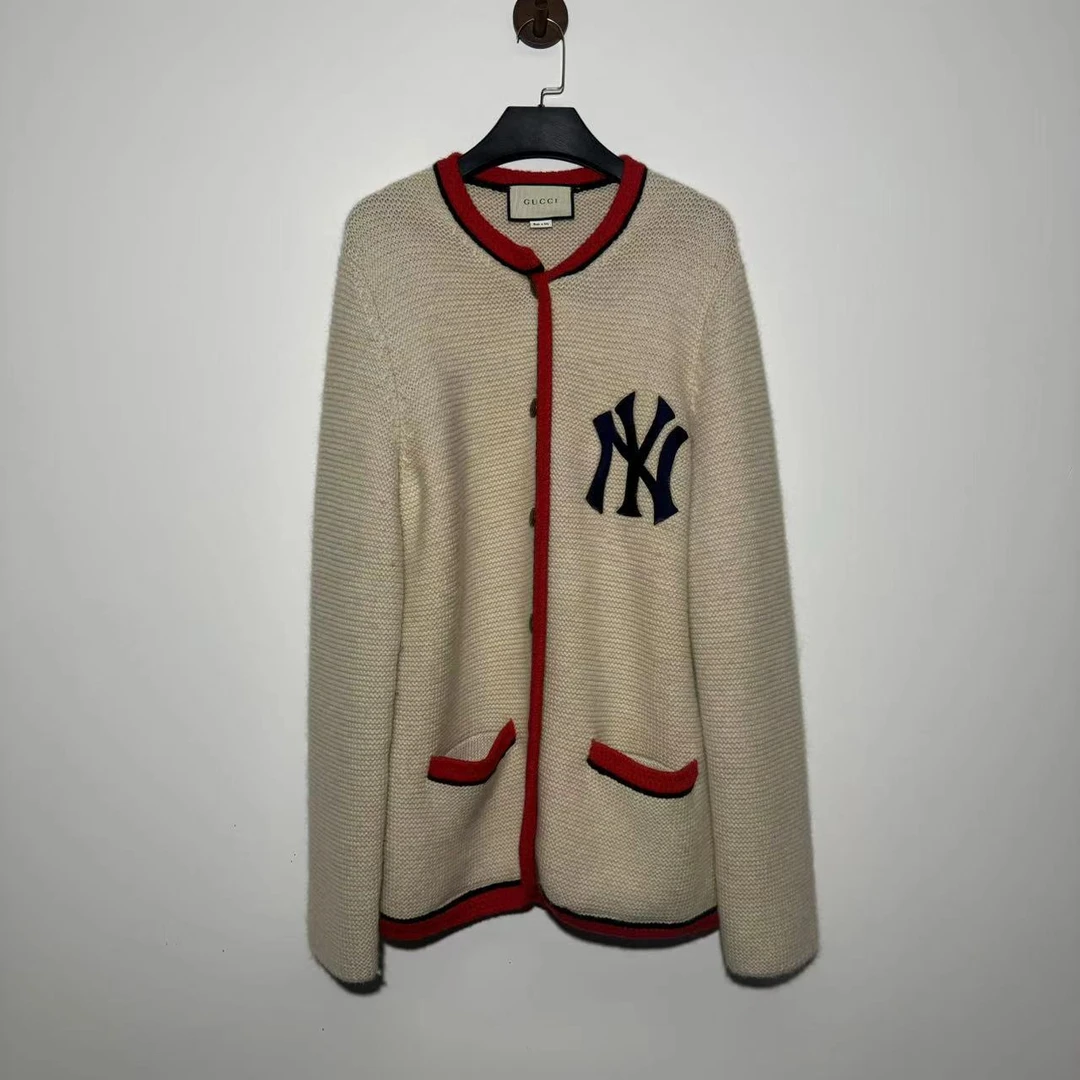 GUCCI/古驰&MLB联名毛衣开衫外套/L/99新