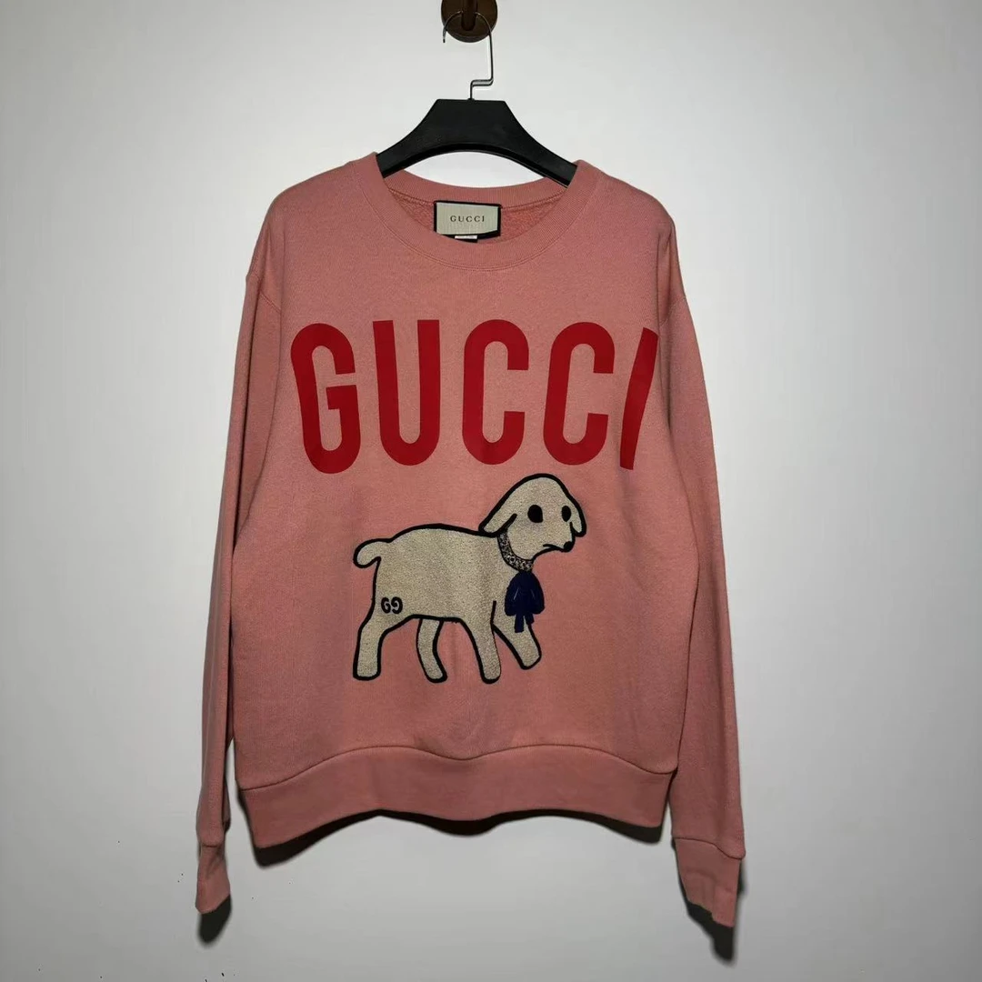 GUCCI/古驰粉色小羊卫衣/XS/99新