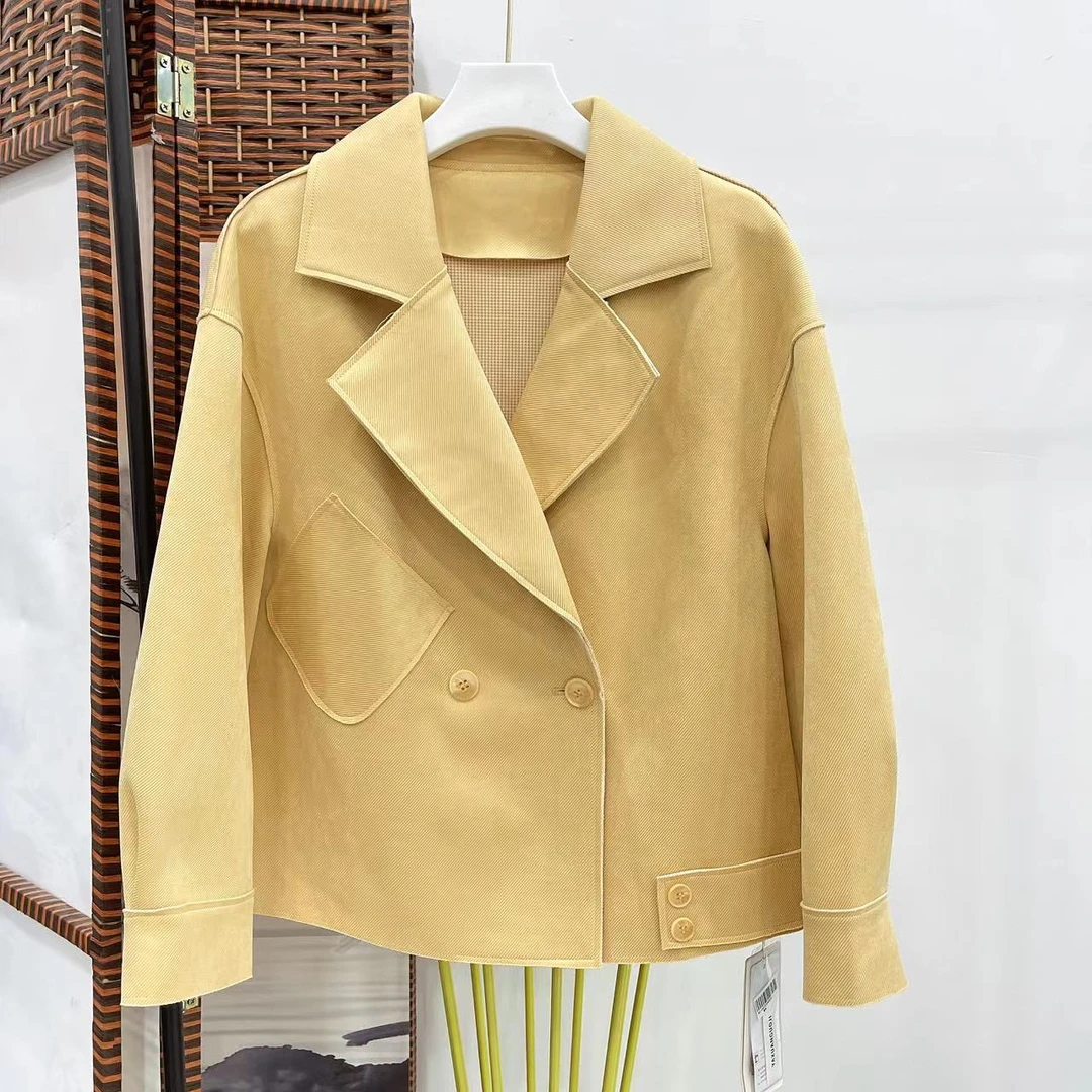 【K19】2024新款设计师修身春秋显瘦时尚洋气百搭外套