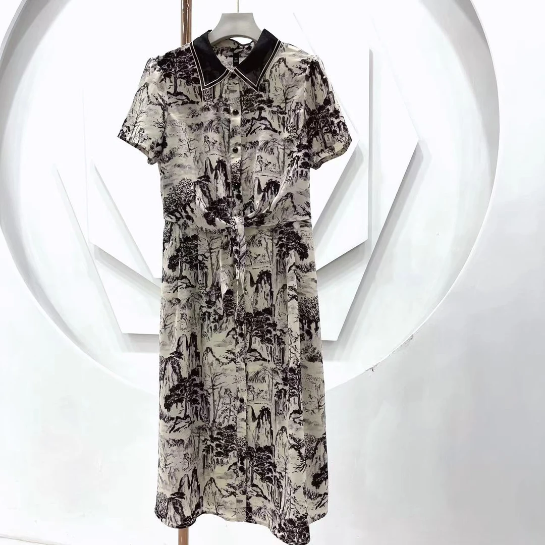 【A225】2024新中国风款女装时尚修身显瘦洋气高端气质连衣裙