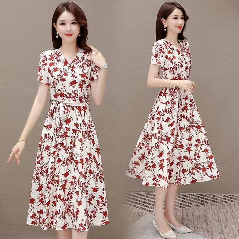 【Z941】2024夏季新款时尚修身高端气质洋气连衣裙【直播间实物为准】