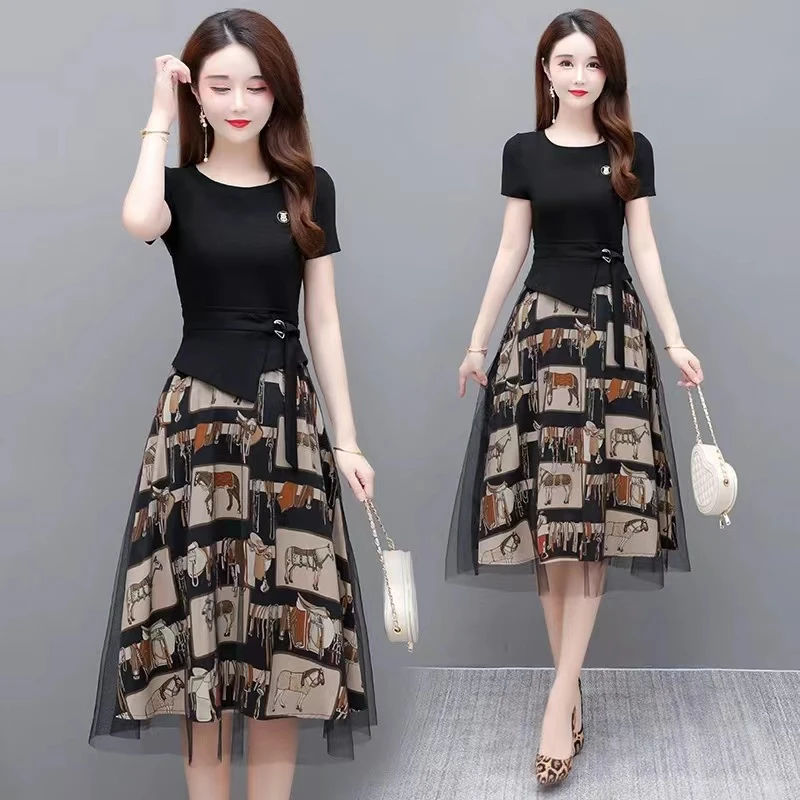 【Z87】2025新款女时尚高端气质修身显瘦连衣裙