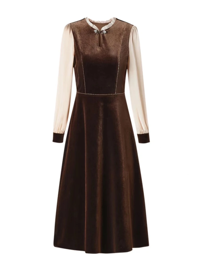 【Z19】2024新款时尚百搭气质显瘦减龄春秋连衣裙【直播间实物为准】