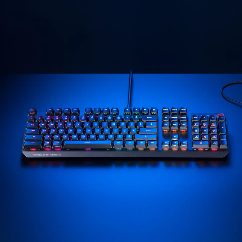 未使用 ROG/玩家国度 游侠RX NX PBT 机械键盘有线游戏键盘