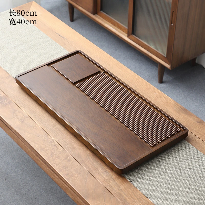 80*40黄色品益茶盘实木家用小茶台电木干泡托盘桌面专用功夫茶具