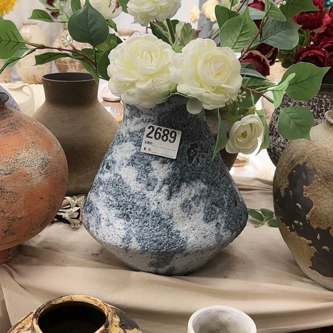 【闪购商品】瓶2689高30口10陶瓷花瓶无孔