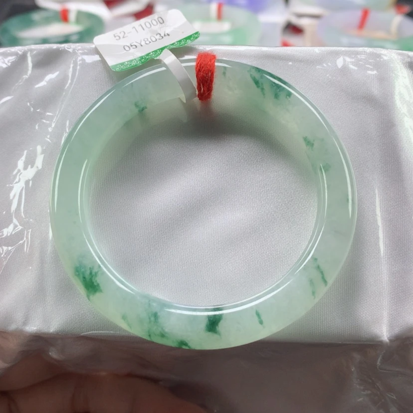 【闪购商品】翡翠手镯未镶嵌52圆