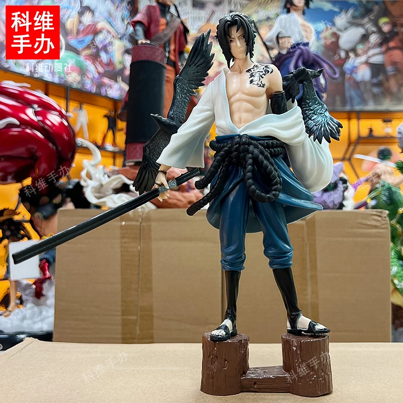 【科维潮玩】乌鸦咒印佐助25cm 火影忍者潮玩GK手办模型 现货直发