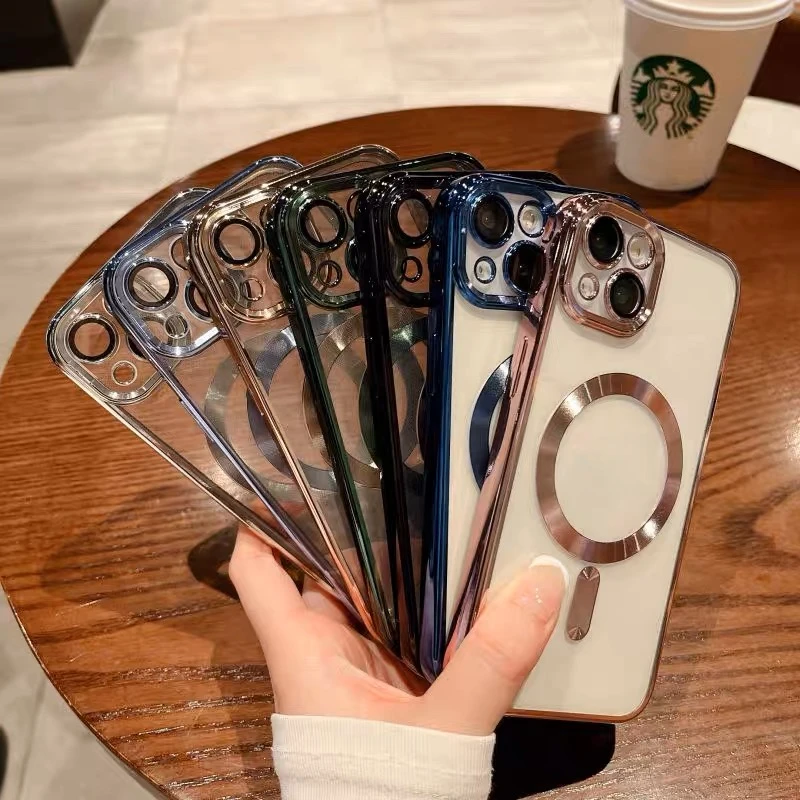 电镀磁吸手机壳 iPhone13/14系列 个性全包防摔简约