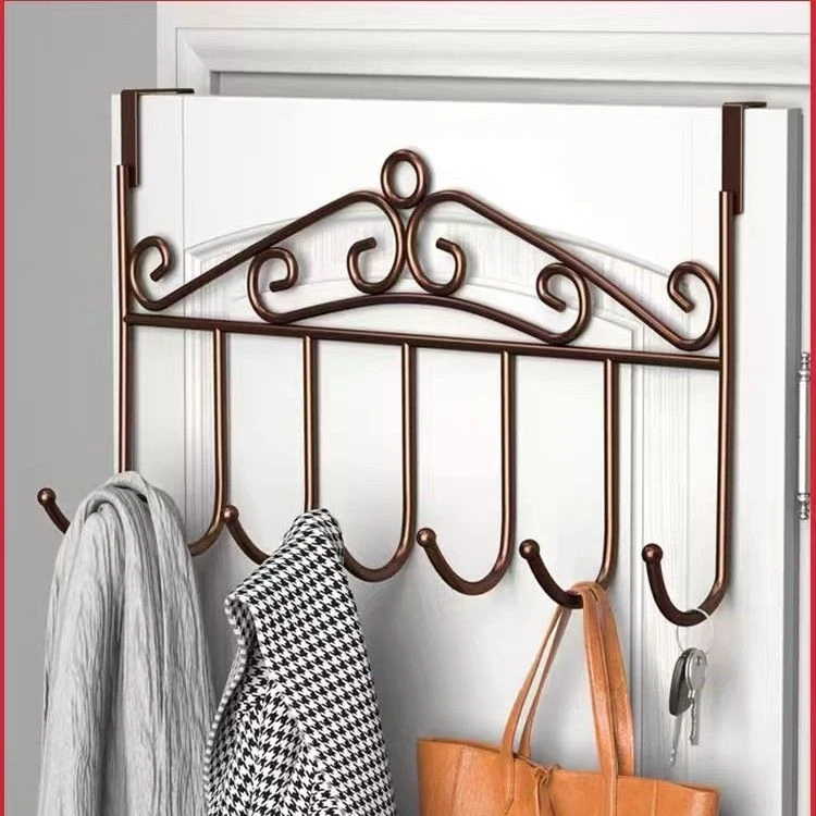 门后挂衣钩免打孔挂衣架门上收纳衣帽钩壁挂卧室门后挂钩