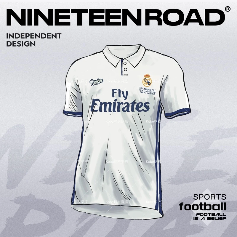 【宇宙队】16/17赛季-BBC-日常美式潮流重磅宽松落肩翻领-T恤