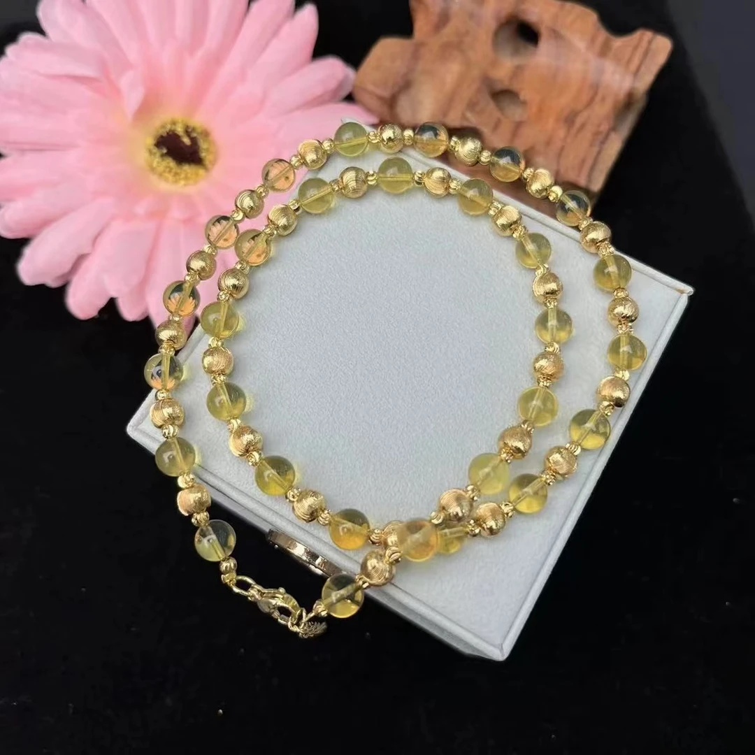 【传杰专属】天然7A净水蓝珀单颗卡6M豪华项链（赠包装）K389