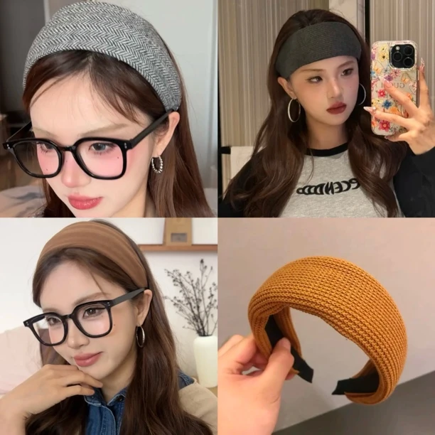 宽边发箍合集！软面针织老钱风你想要的都在这里