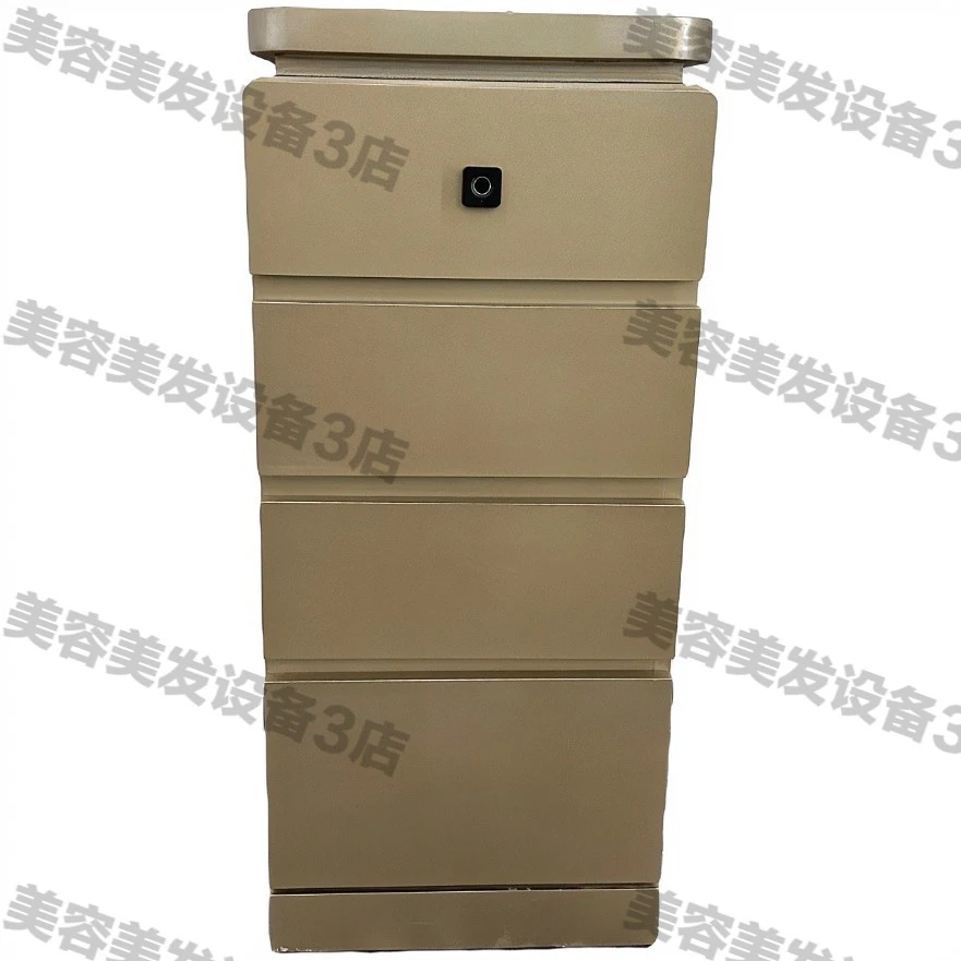 指纹锁小柜子储物柜智能不锈钢理发店美发店工具柜