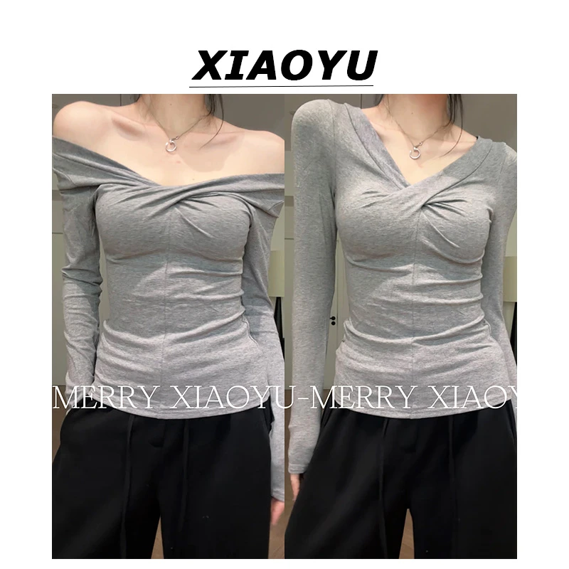 【年终特价】小众设计感辣妹长袖一衣两穿气质修身时尚内搭