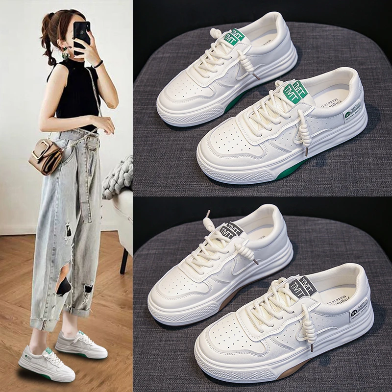 【线下169 甩! 牛皮小白鞋】夏季新品百搭小白鞋休闲时尚板鞋【房田】