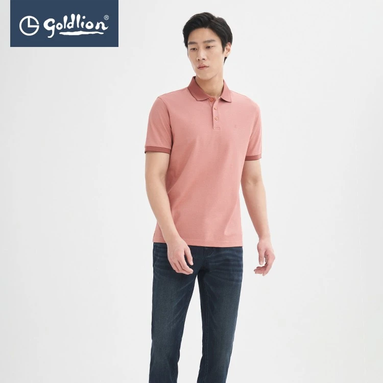 【金利来】春夏桑蚕丝短袖poloPolo衫翻领T恤男-ETSEH953118