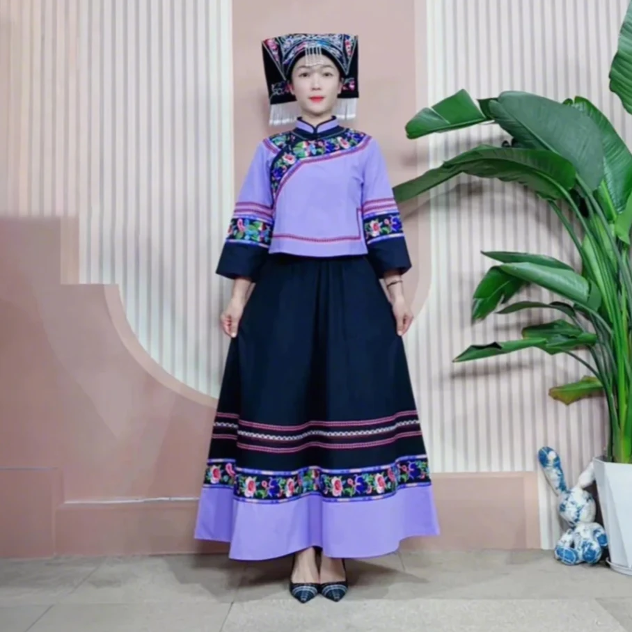 布依族壮族少数民族服装服饰国风传统套装裙子a0vk0kv1