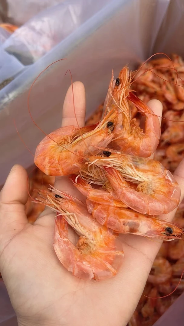 山东发货脆皮烤虾干海虾干开袋即食海鲜零食冷冻保存