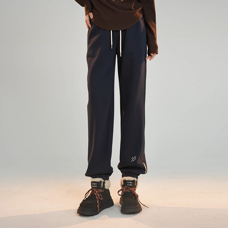 宿慕SUMU 女款加绒休闲裤11-10冬季2024新款时尚百搭休闲裤B6902R