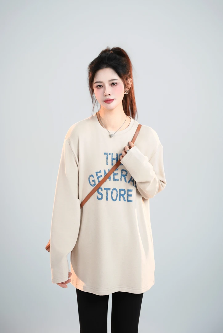 宿慕SUMU 女款简约上衣11-1 冬季2024新款时尚休闲打底衫B1902D