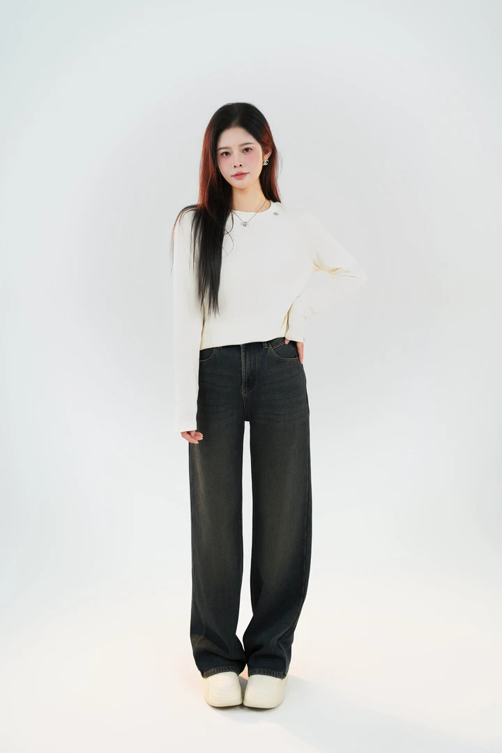 宿慕SUMU 女款加绒上衣 10-29冬季2024新款时尚加厚打底衫B1901S