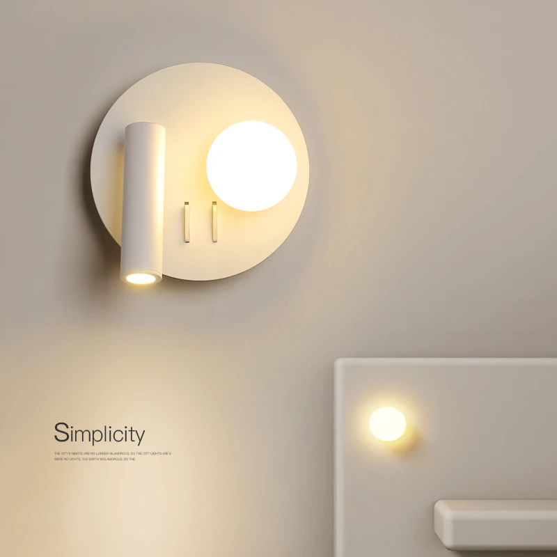 阅读壁灯led现代简约个性酒店宾馆卧室灯房间床头灯创意背景墙灯B