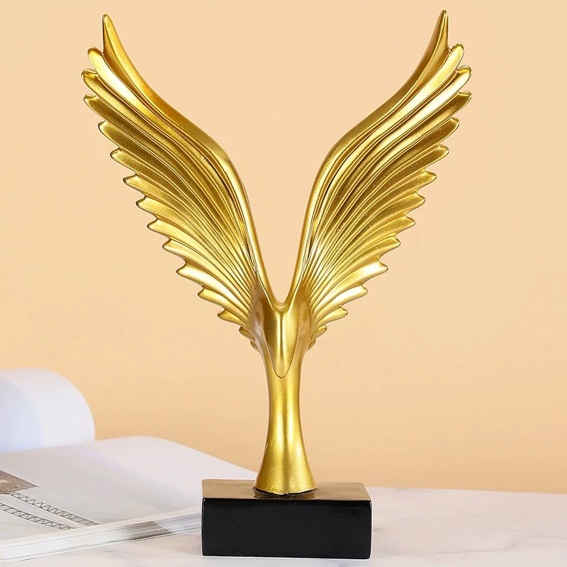 雄鹰大鹏展翅摆件轻奢高档酒柜家居桌面办公室客厅乔迁新居装饰品