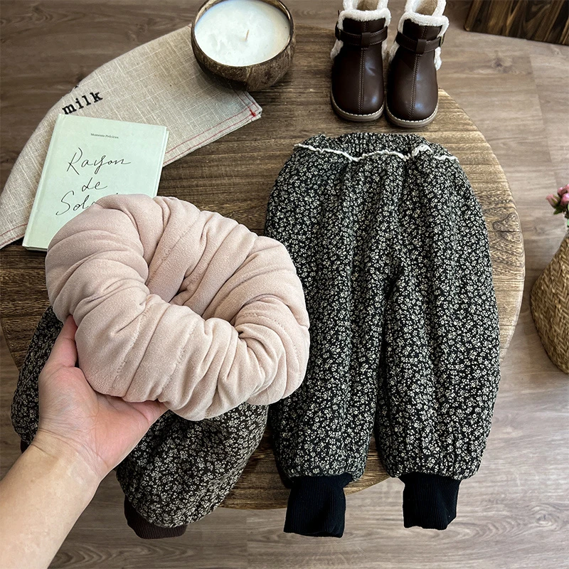 [一条过冬]女童棉裤冬季加厚外穿儿童装加绒裤子女宝宝保暖裤三层