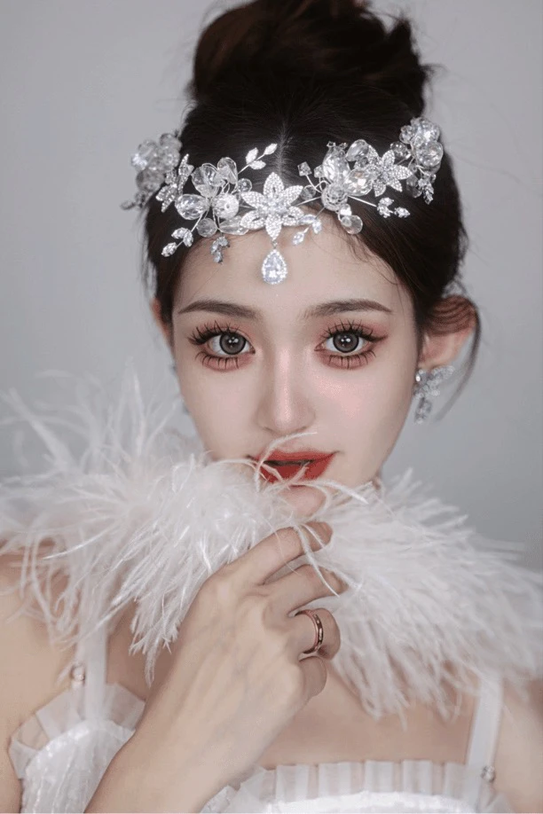 30162 时尚气质公主结婚新娘韩式唯美婚礼网红婚饰