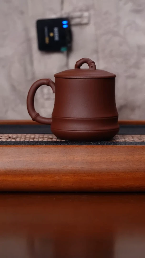 【闪购商品】紫砂茶杯紫器清水小盖杯