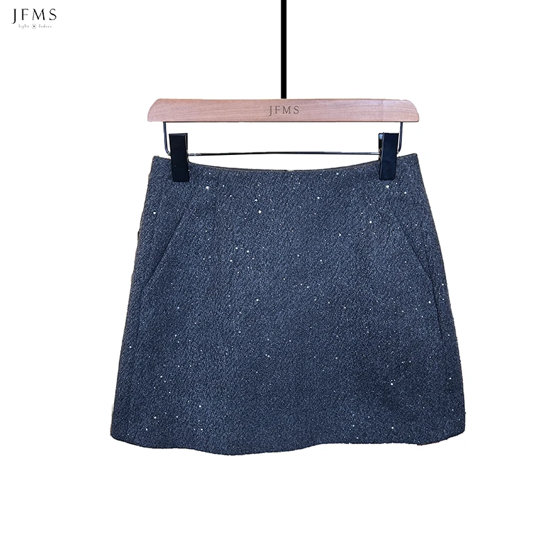 【直播同价】新年单品（星辰）加厚尼料半裙B013