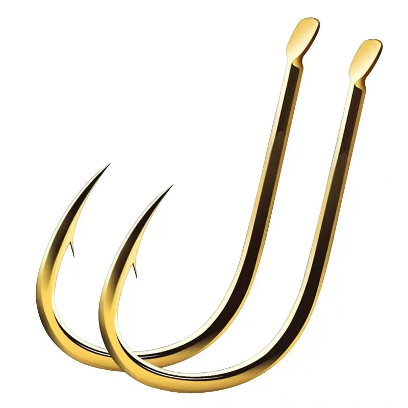 千又7号金色鱼钩三菱钩尖歪嘴倒刺不跑鱼（刘团长同款）