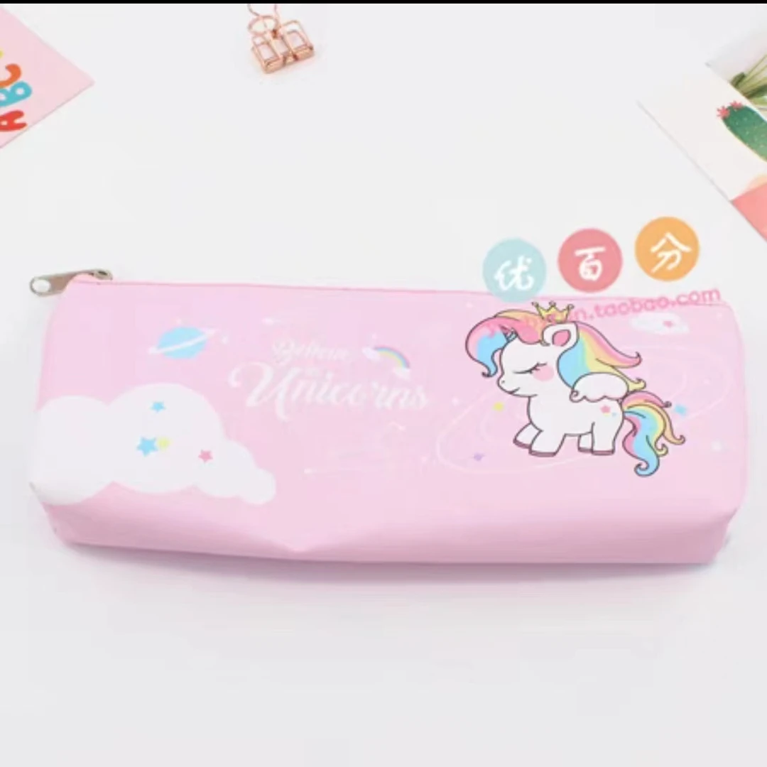 小灵精笔袋（不挑颜色）卡通图案pu小笔袋180